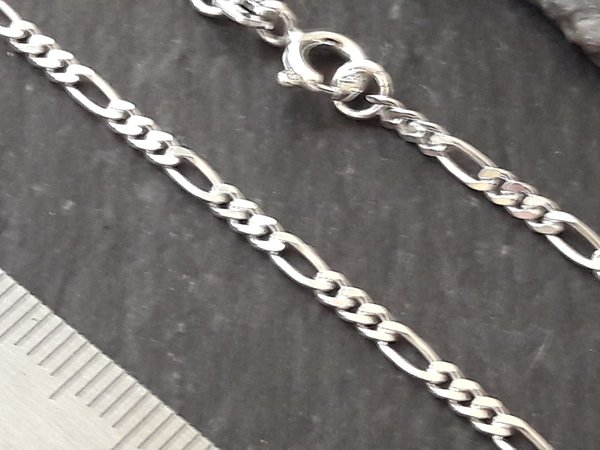 Halskette - 2,2 mm Figarokette in 925er Silber (HK-FI/2,2)
